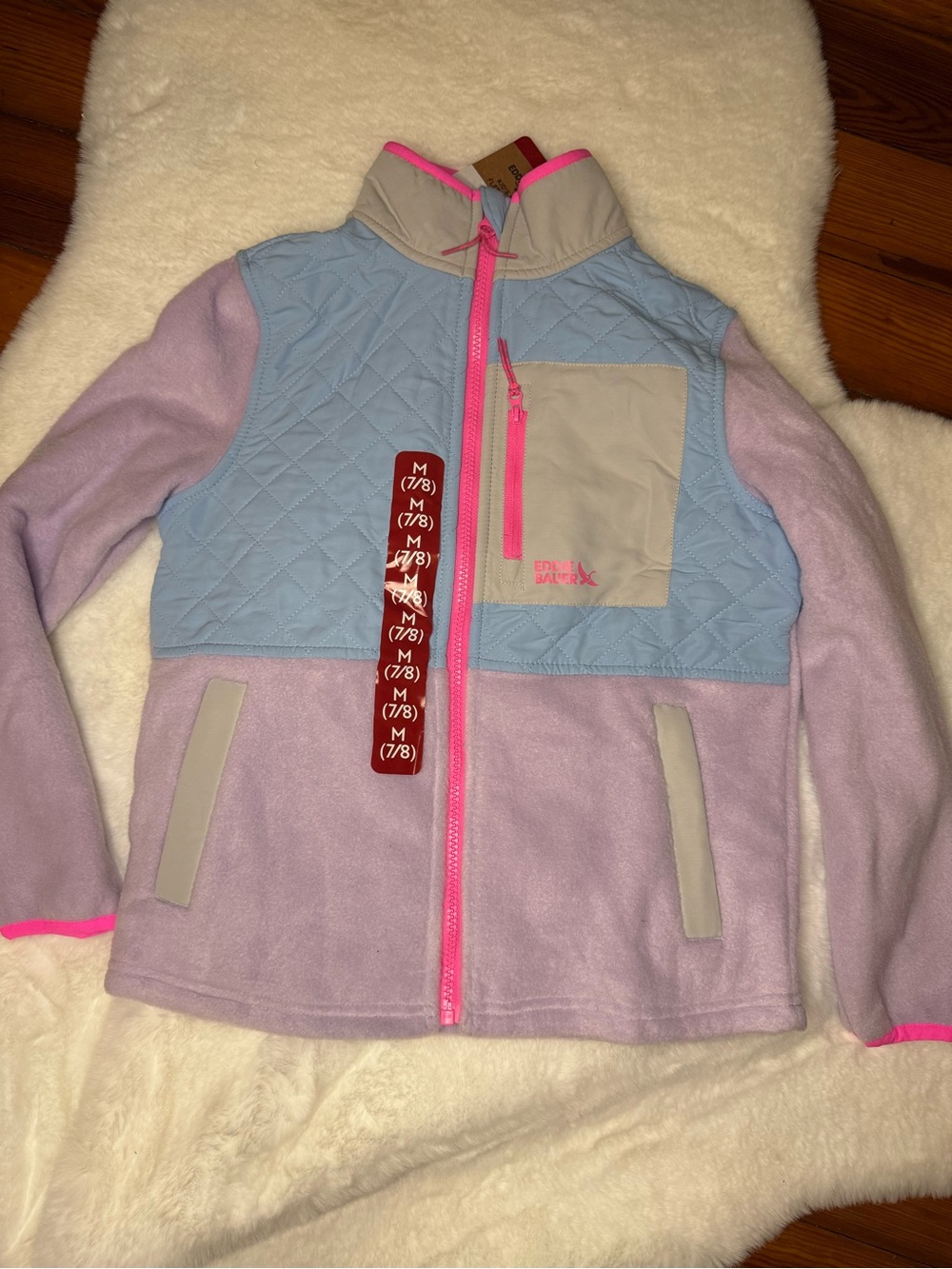 Eddie Bauer Lavender Fleece Jacket ( NWT)
